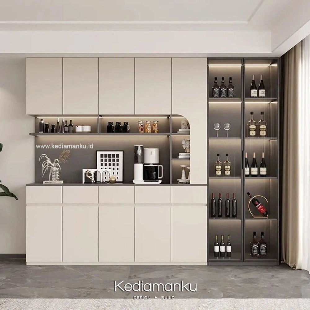 Contoh kitchen set custom dengan desain modern minimalis